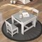 Kids Table Chairs Set With Storage Boxes Blackboard Whiteboard Drawing